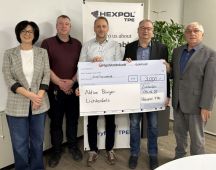 HEXPOL Spendenübergabe